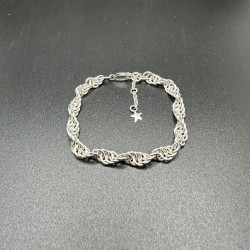 Rope Chain Bracelet - Loose Twist Bracelet Size Small 17cm
