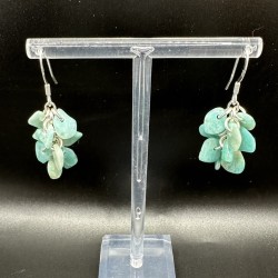 Stone Chip Drop Earrings